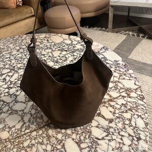 Khaite lotus inspired bag - mini size made in Italy / suede